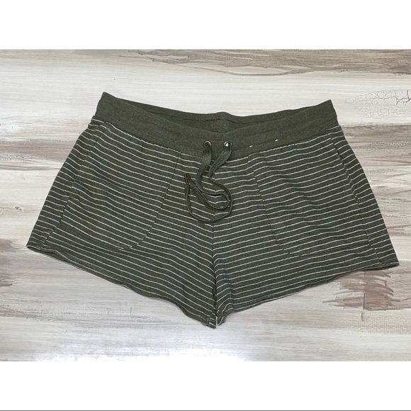 stars above Other - *SOLD* Stars Above Striped Pajama Shorts Green Size M